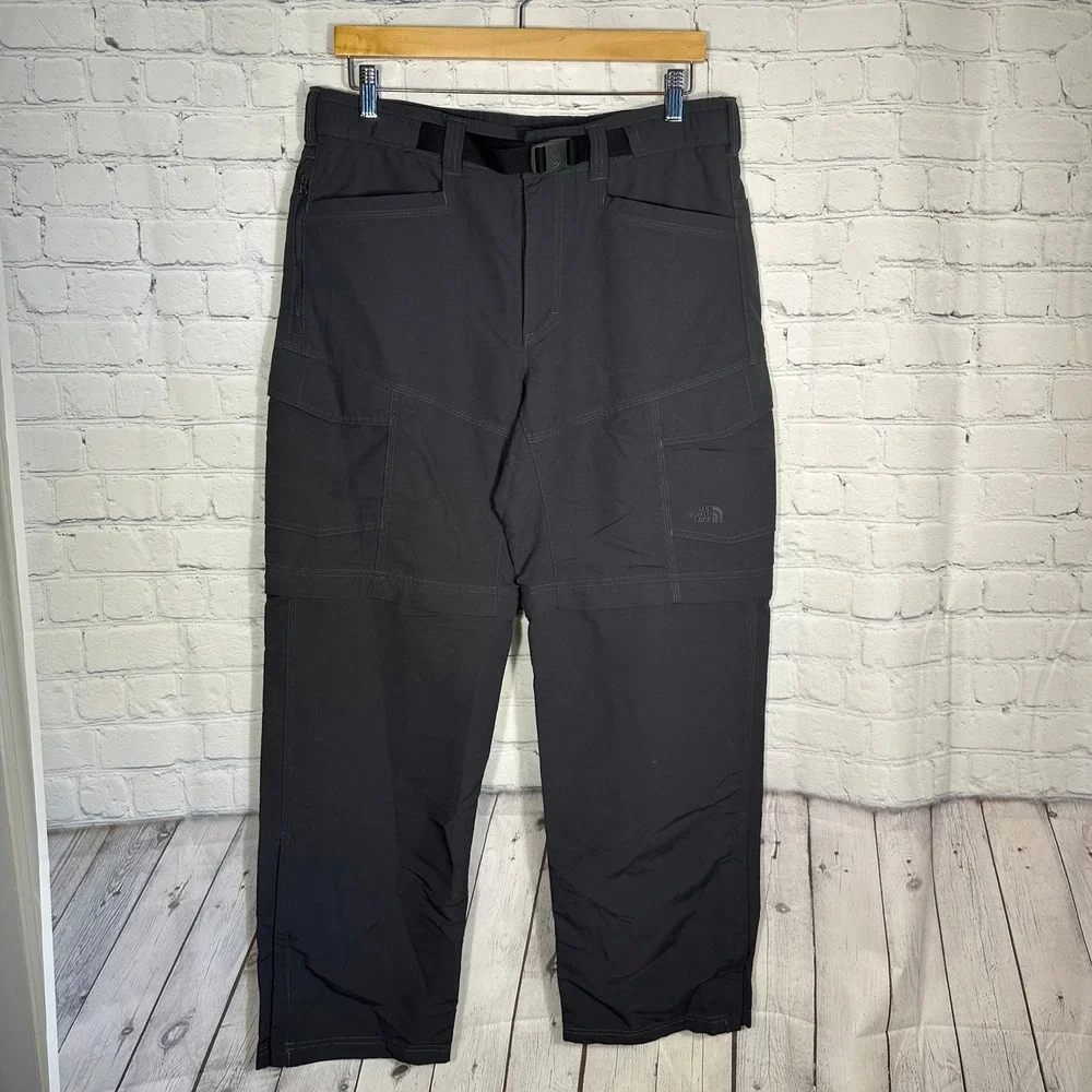 The North Face Mens Paramount Convertible Hiking Pants Gray Medium M Regular